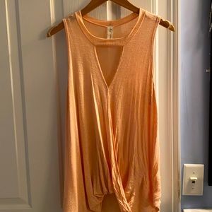 Allison Joy peach Tank. Size small